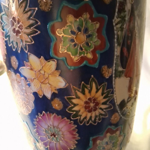 Porcelain vase 36cm handpainted, like new