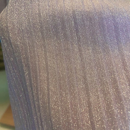 Lilac iridescent pleated palazzo pants