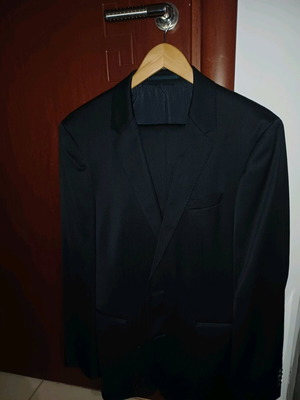 Boss suit like new, men's, black and blue