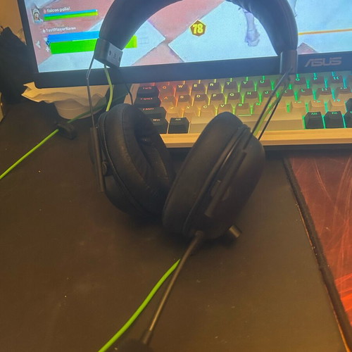 Asus 144Hz monitor like new with Redragon keyboard and Razer mouse and headphones