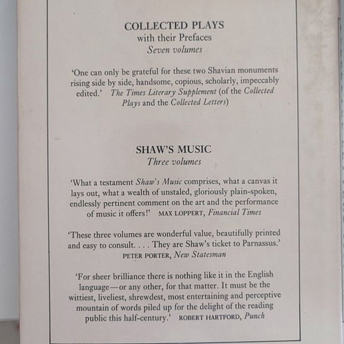 Bernard Shaw Collected Letters Vol. I like new