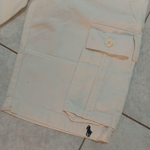 White Bermuda shorts size XL, waist 46 cm