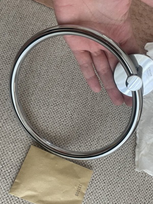 Grohe towel ring inox 28cm diameter