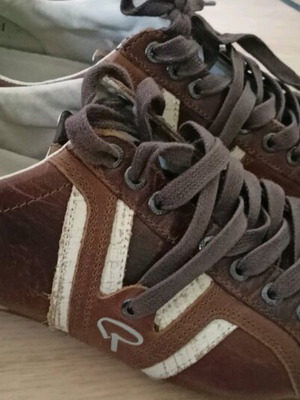 Redskins leather sneakers size 41 like new, brown