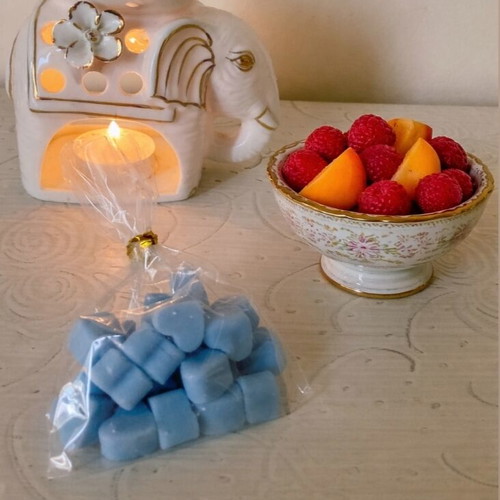 Plant-based wax melts with peach raspberry scent new