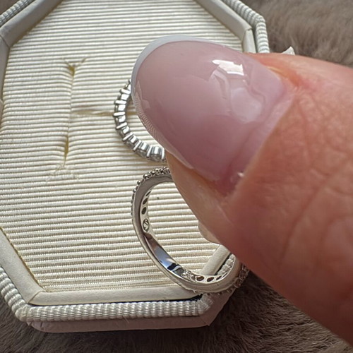 Swarovski duo set cocktail rings Stilla Pave new, white rhodium plating 16.1 mm