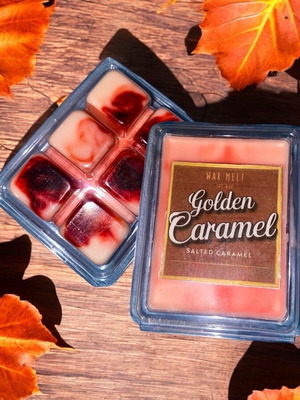 Golden Caramel Wax Melt new, salted caramel scent
