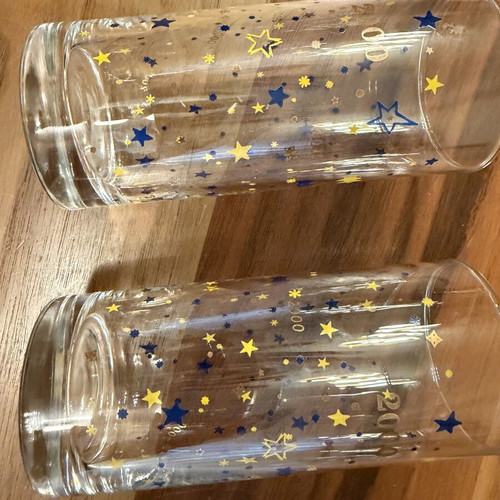 Millenium collectible glasses like new, set of 2