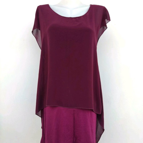 Burgundy blouse dress used, size M