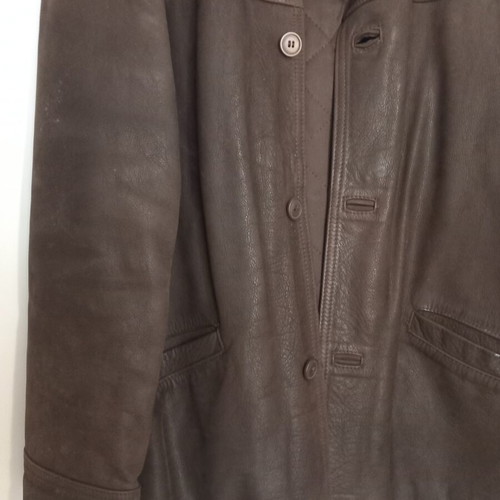 Antica Pelletteria men's jacket XL made in Italy, like new, brown leather nubuck