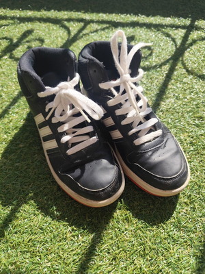 Adidas sneakers size 36 used, black and white