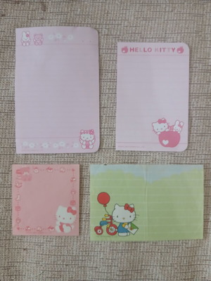 Συλλεκτικές κόλλες αλληλογραφίας Sanrio Hello Kitty, σετ 4, σαν καινούργιο