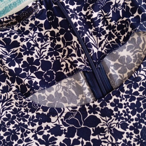 Dress size S 36 like new, white and blue