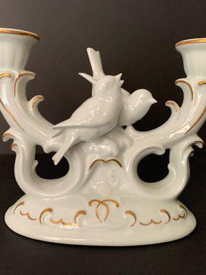 Porcelain candlestick like new GDR 20x15 cm