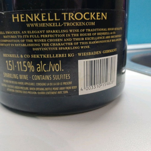 Henkell Trocken sparkling dry wine 1.5l new