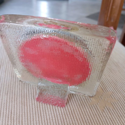 Vintage icon in glass frame tabletop like new