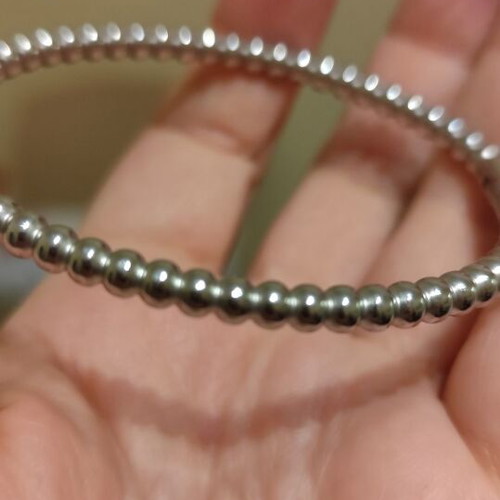 Silver bracelet made of stainless steel new