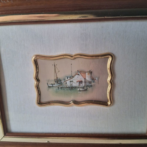 Vintage silver engraving frame 15×17cm like new