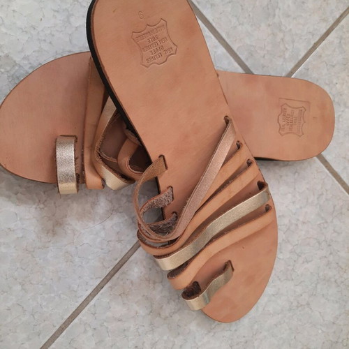 Leather Greek Sandals new, size 39