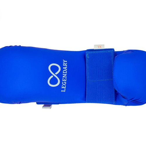 Legendary karate gloves PU and sponge blue XS-XL new