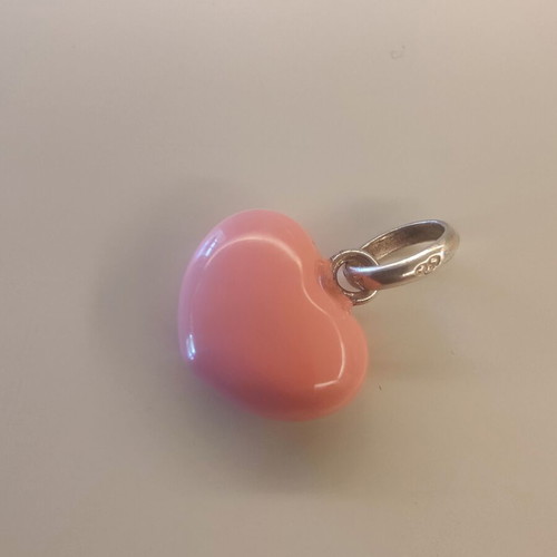 Links of London Sterling Silver Pink Heart Charm Pendant