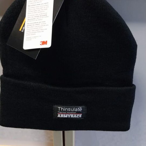 Armyrace black hat with fleece, new