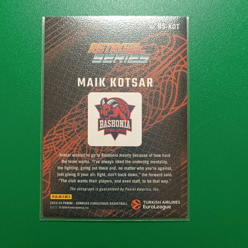 Kotsar Retro Series Auto Purple card like new