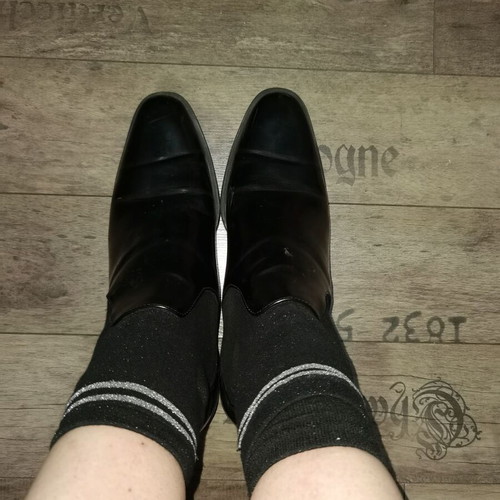 Zara women's patent leather sock-style shoes used, size 41, black