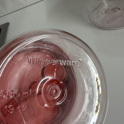 Tupperware Crystal Set 580ml Each New, Ideal for Sugar Coffee Jam