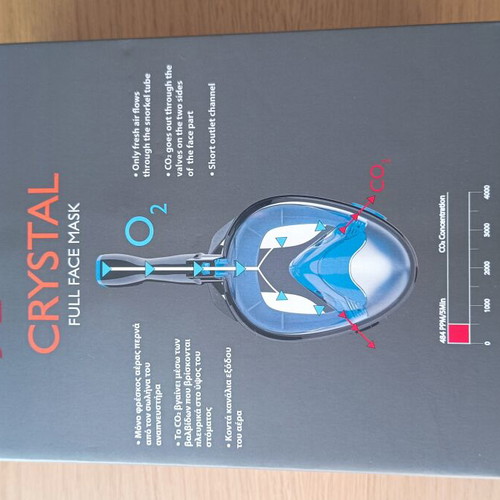 Full Face Crystal Snorkeling Mask like new