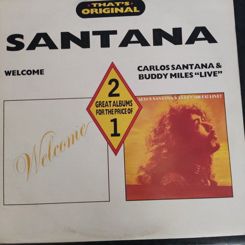 Vinyl Carlos Santana And Buddy Miles – Welcome / Live, Double Rock LP, Like New