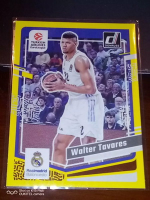 Euroleague panini donruss Walter Tavares 2023-24 Yellow parallel