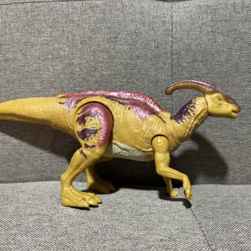 Jurassic World Camp Cretaceous Parasaurolophus figure used, medium size