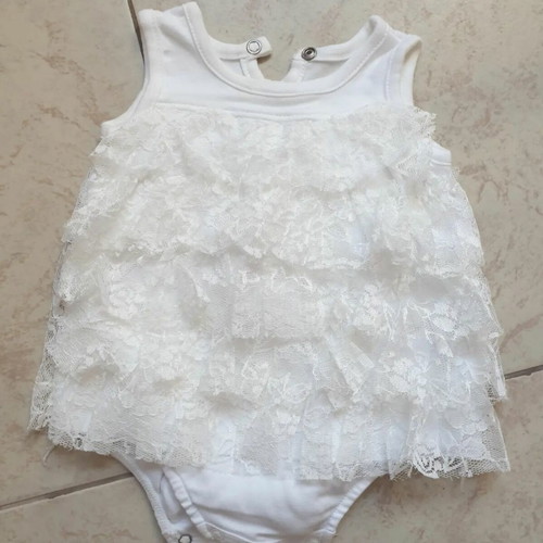 Baby bodysuit dress new 3-6 months 100% cotton