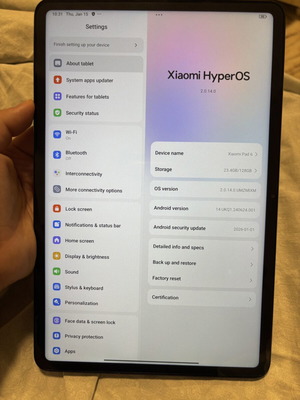 Xiaomi Pad 6 tablet like new with pen and accessories