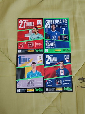 Panini Top Class 2023 and FIFA 365 Adrenalyn XL 2024 football cards set new, 40 pcs