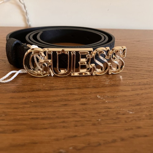 Guess black belt with logo, size Medium