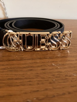 Guess black belt with logo, size Medium