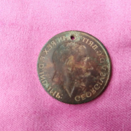 George V replica coin used