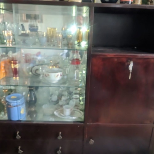 Vintage living room showcase used