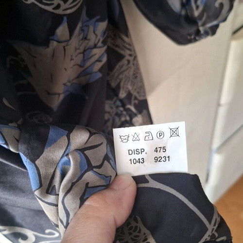 Silk short dress Divina like new, size S/M, black and beige