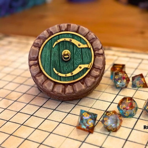 Halfling House Dice Vault, 3D printed cozy dice box