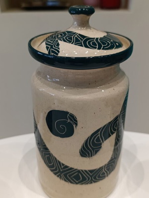 Handmade ceramic vase new, 20 cm height, summer decoration