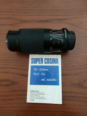 Φακός φωτογραφικής μηχανής Super Cosina 70-210mm MC Macro σαν καινούργιος