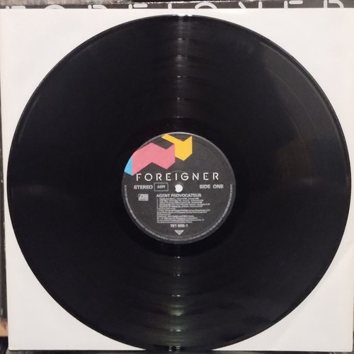 Foreigner Agent Provocateur LP 1984 signed by Lou Gramm and Mick Jones used, rock