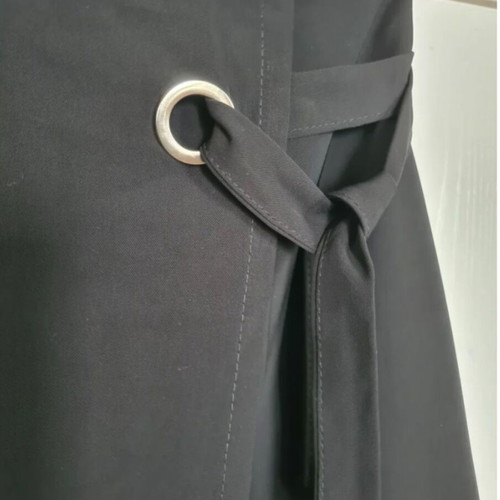 Zuiki Italian Mini Skirt Asymmetric Wrap New XS/S Black