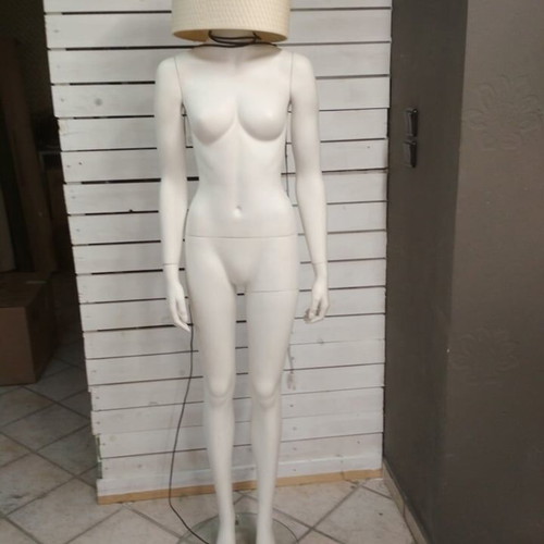 Floor lamp like new, decorative mannequin model