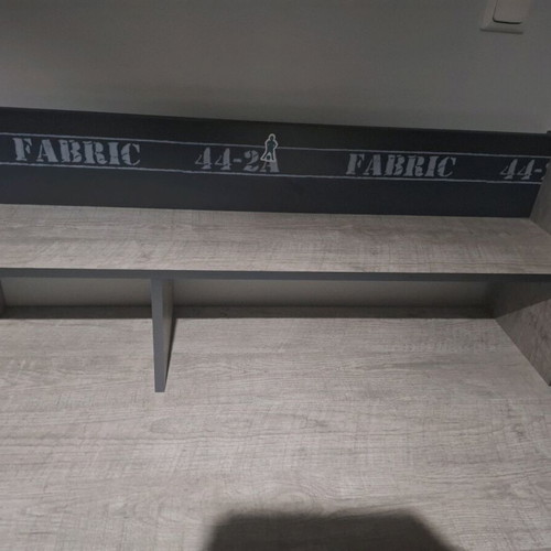 Work Desk like new with Shelf, Wooden Gray-Rustic