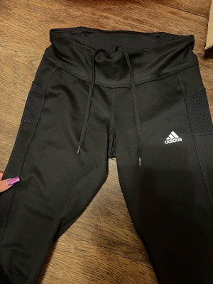 Κολάν biker Adidas καινούργιο, μαύρο, μέγεθος S