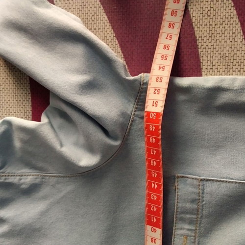 ZARA Trafaluc light blue denim shirt, M